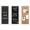 Martha Stewart Everette 18in. x 24in. Cork Board, Chalk Board, Lttr Brd Set w/Psh Pns, Mgnts, Liq Chlk, Lttrs, Wht BR-DK20221011-1-WT-MS - alternate 3